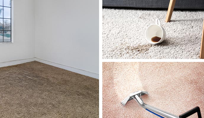 different carpet cleaning methods