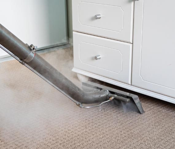 Steam carpet cleaning