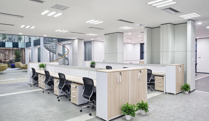 Clean office interior