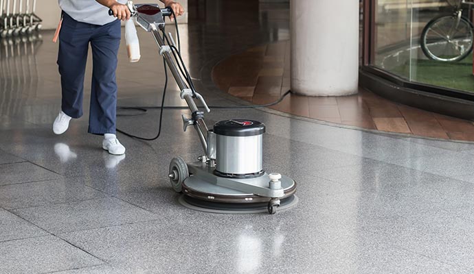 commercial floor cleaning