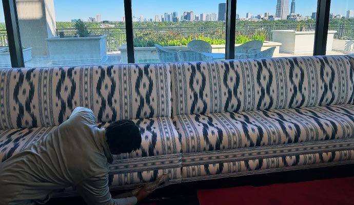 Professional upholstery cleaning service